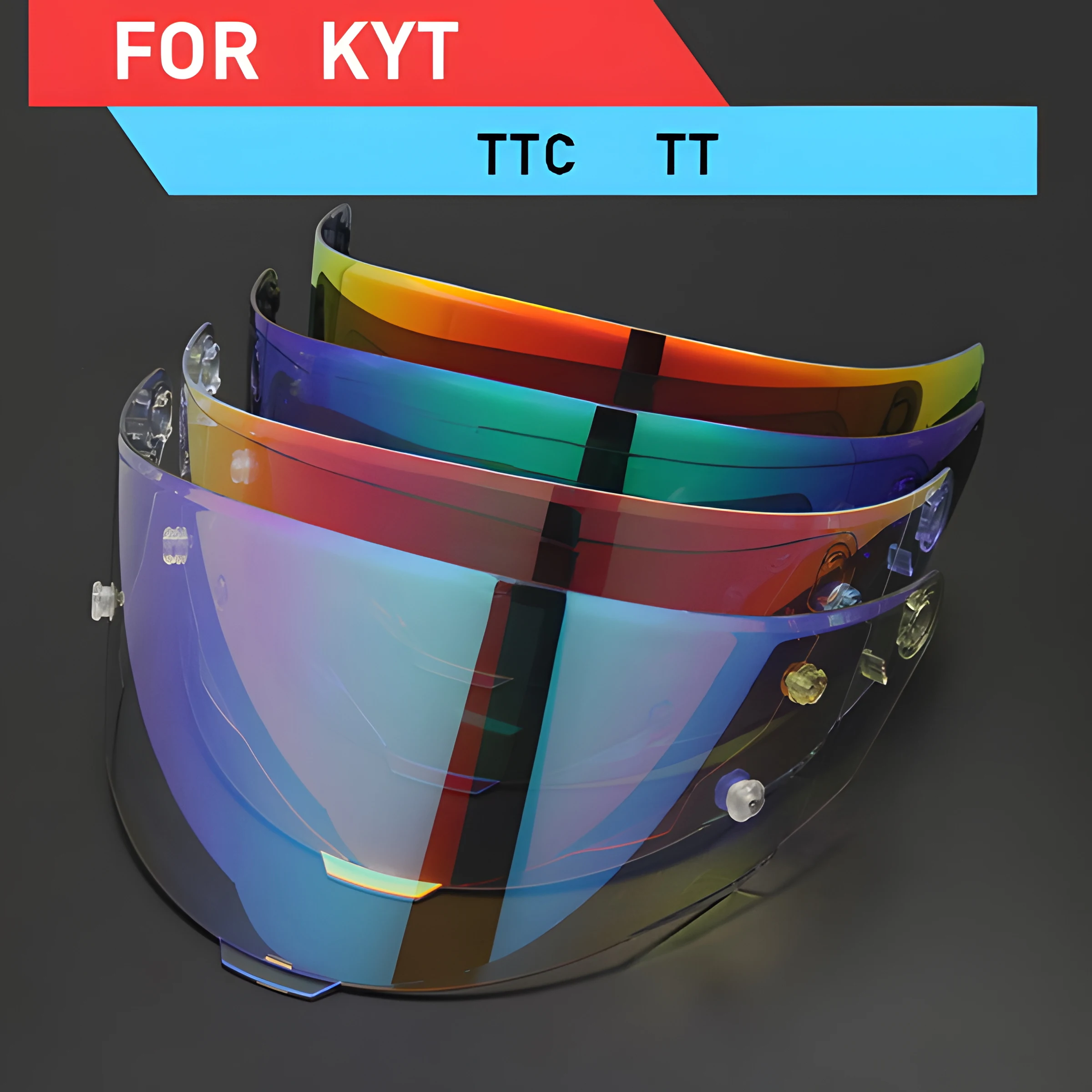 

For KYT TT Course Motorcycle Helmet Full Face Helmet Visor Shield Lens MotorcycleAccessories Windshield TTC VESC-8 Revo Capacete