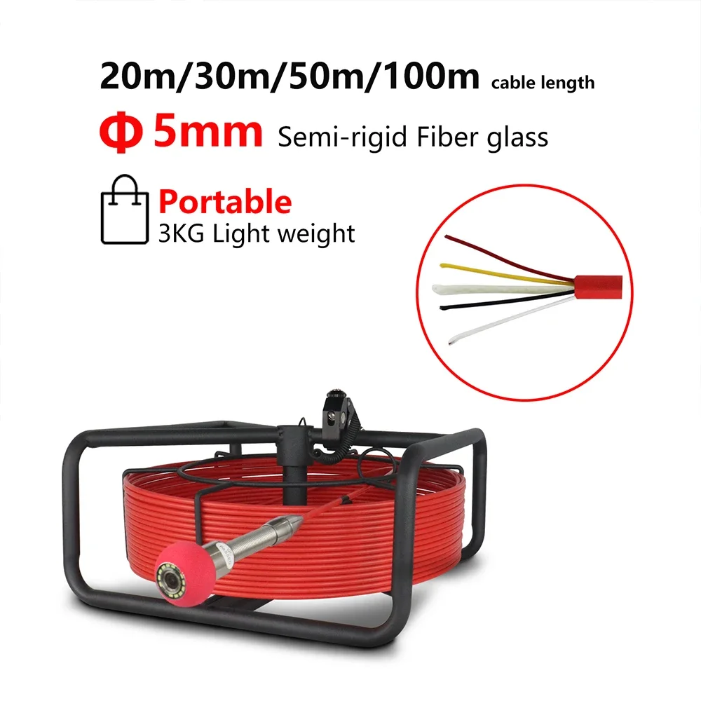 Rust Resistance Handheld Inspection Camera Sewer Inspection Camera Plumbing Inspection Camera with 512 hz Transmitter