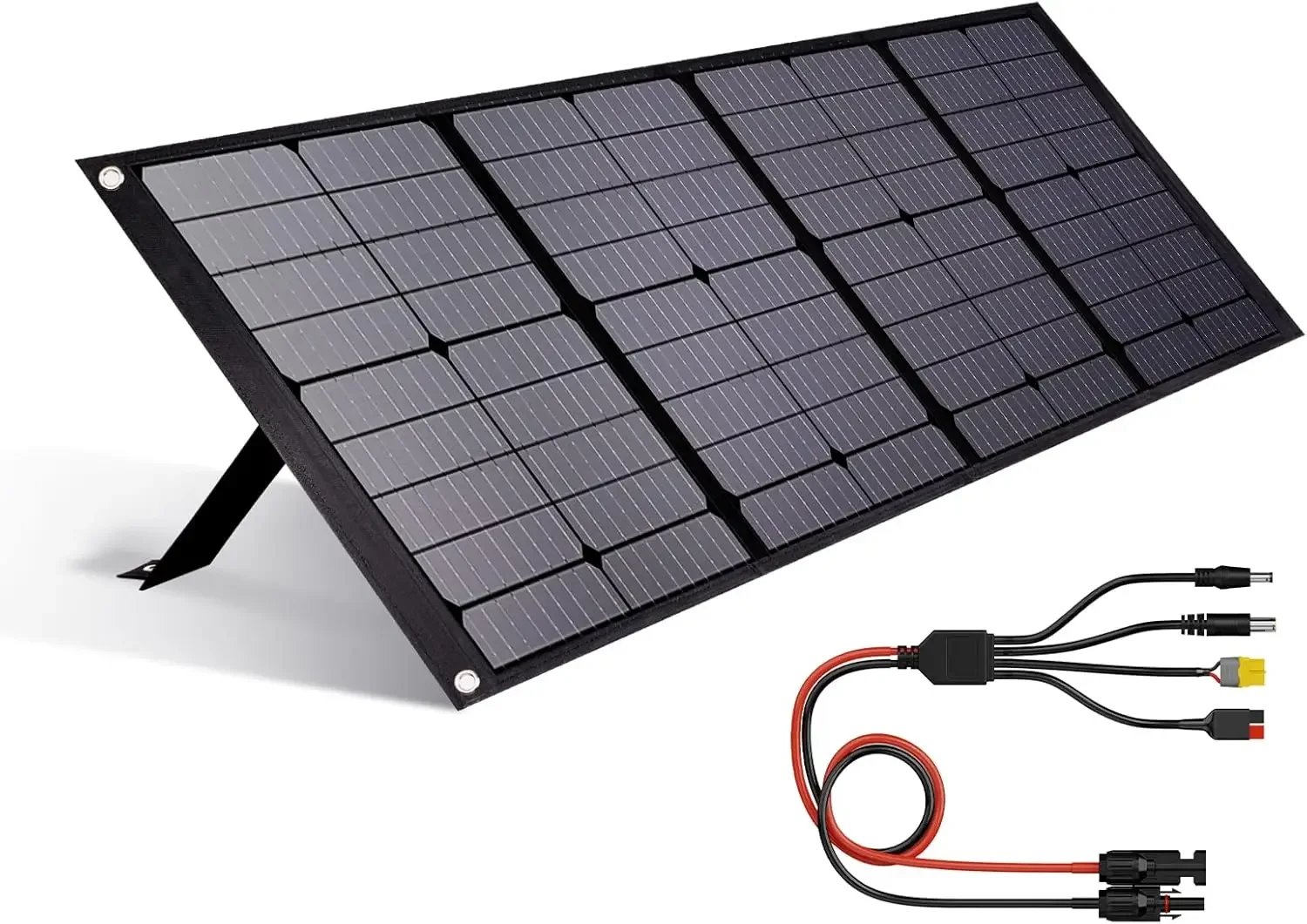 

Solar Panel for Power Station and USB Devices, Foldable Solar Panel Charger Waterproof IP65 Outdoor Camping R