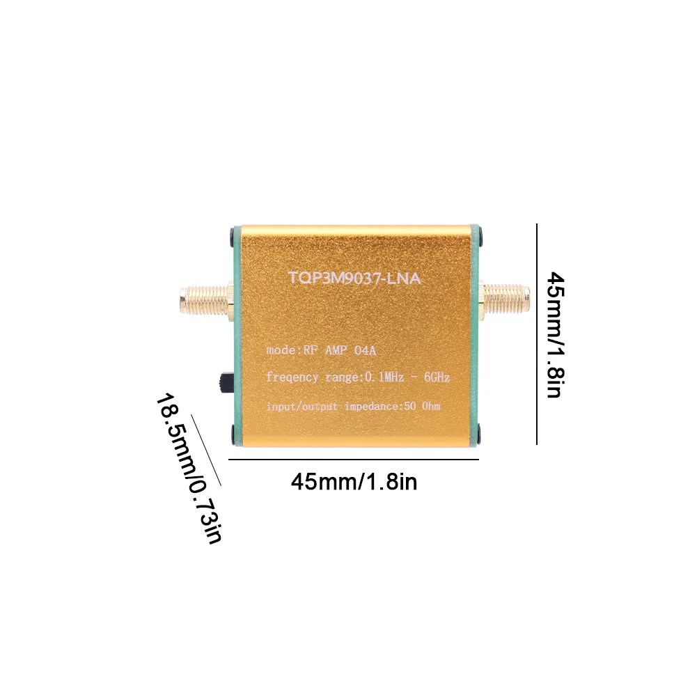 0.1MHz-6GHz o wysokiej mocy LNA RF przedwzmacniacz mocy szeroki zakres częstotliwości moduł wzmacniacza dla krótkofalówki RF definiowane programowo