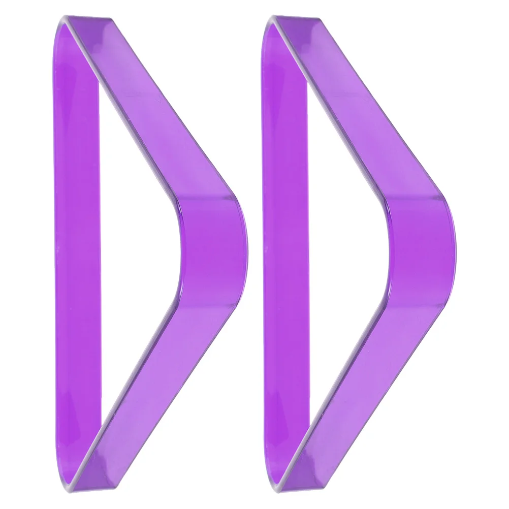 

2 Pcs Pool Table Billiard Tripod Triangle Frame Organizer Billiards Sorting Stand Display Rack Purple Triangular