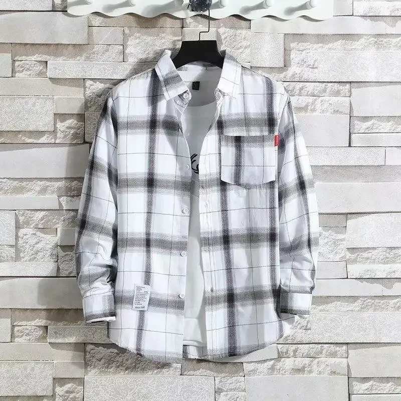 Customizable Casual Plaid Shirt MCS403129