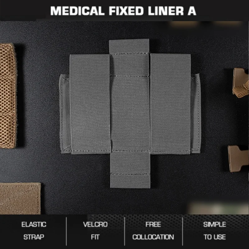 

Quick-Access Medical fixed liner | Fixed Wilderness First Aid Insert | for Hiking & Emergency Kits