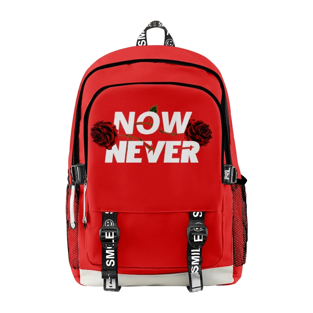 Ransel Colby Brock Now Or Never Black 2022 Tas Sekolah Gaya Kasual Tas Unisex Wanita Pria Anak Perempuan Anak Laki-laki XPLR