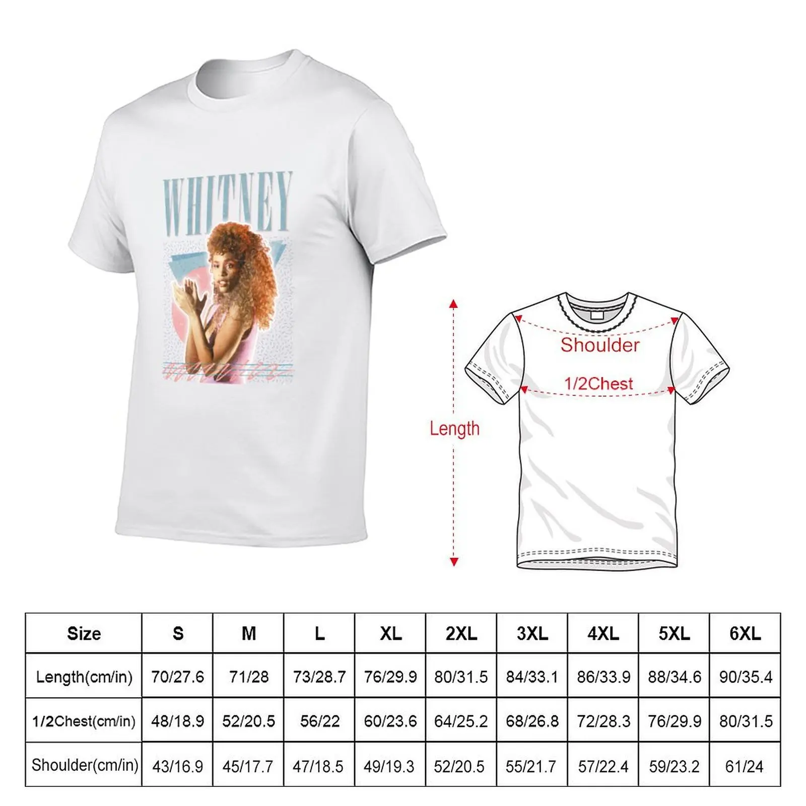 Whitney Houston T-Shirt funny t shirts man t shirts for man cotton soft T-Shirt