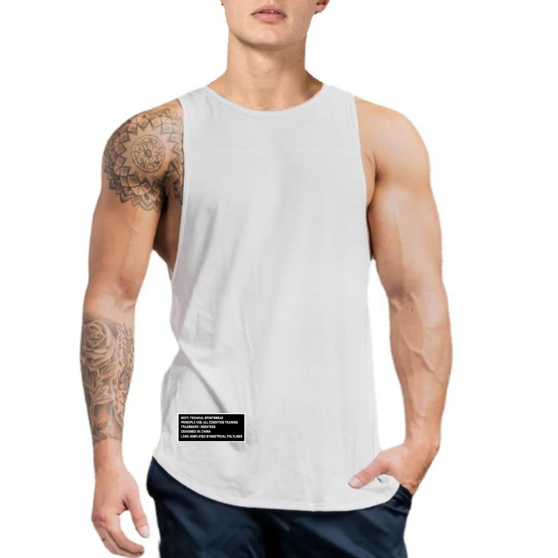 Imagen 4: Camisetas sin mangas para gimnasio, fitness, musculación, entrenamiento deportivo, ropa holgada con diseño de paneles, chalecos de verano para correr, camisetas sin mangas para culturismo para hombre