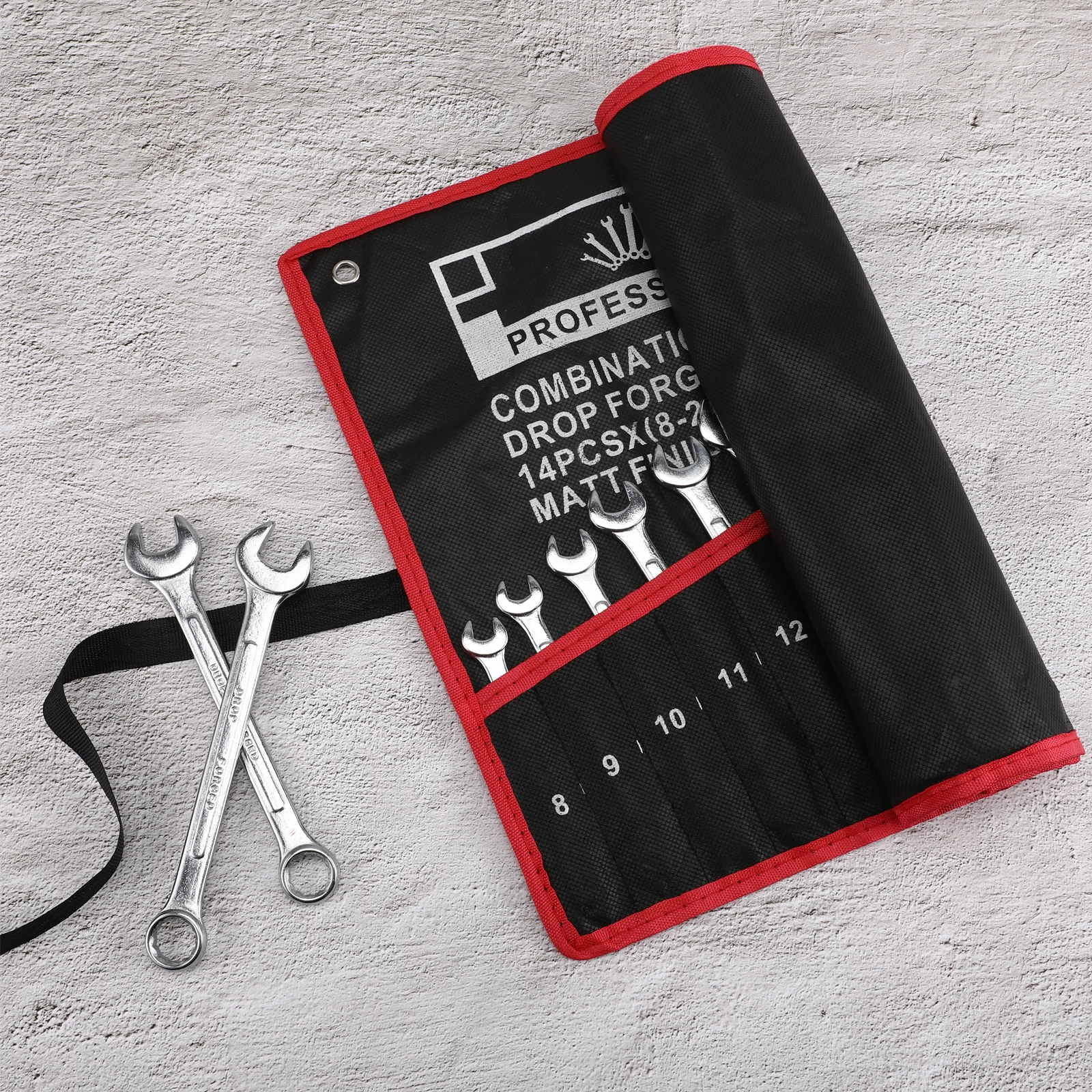 

14 pcs Wrench Set Mechanic Tool Kit Combination Service Slip Resistant Durable Double End Brake Line Stubby Sets for Garage