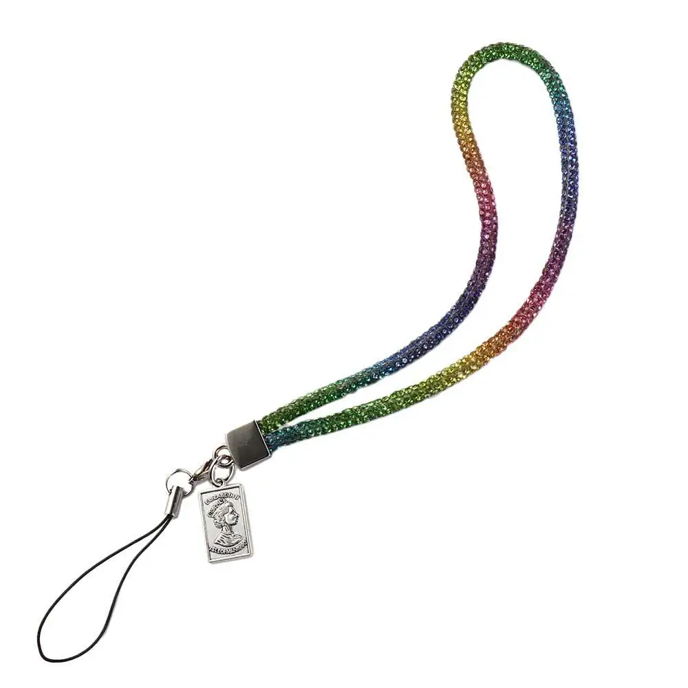 

Full Diamond Rhinestone Phone Lanyard Wrist Chain Anti-lost Diamond Phone Lanyard Short Diamond Pendant Rhinestone Neck Strap