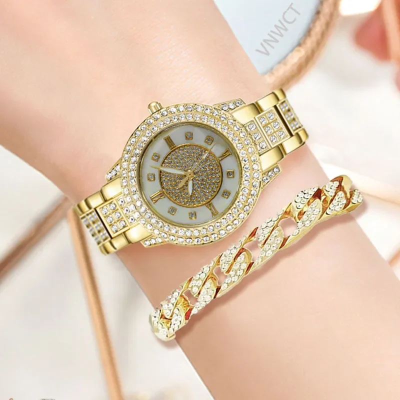 高級ブランドの女性用腕時計,星空,ダイヤモンド,クォーツ,ブレスレット,女性用