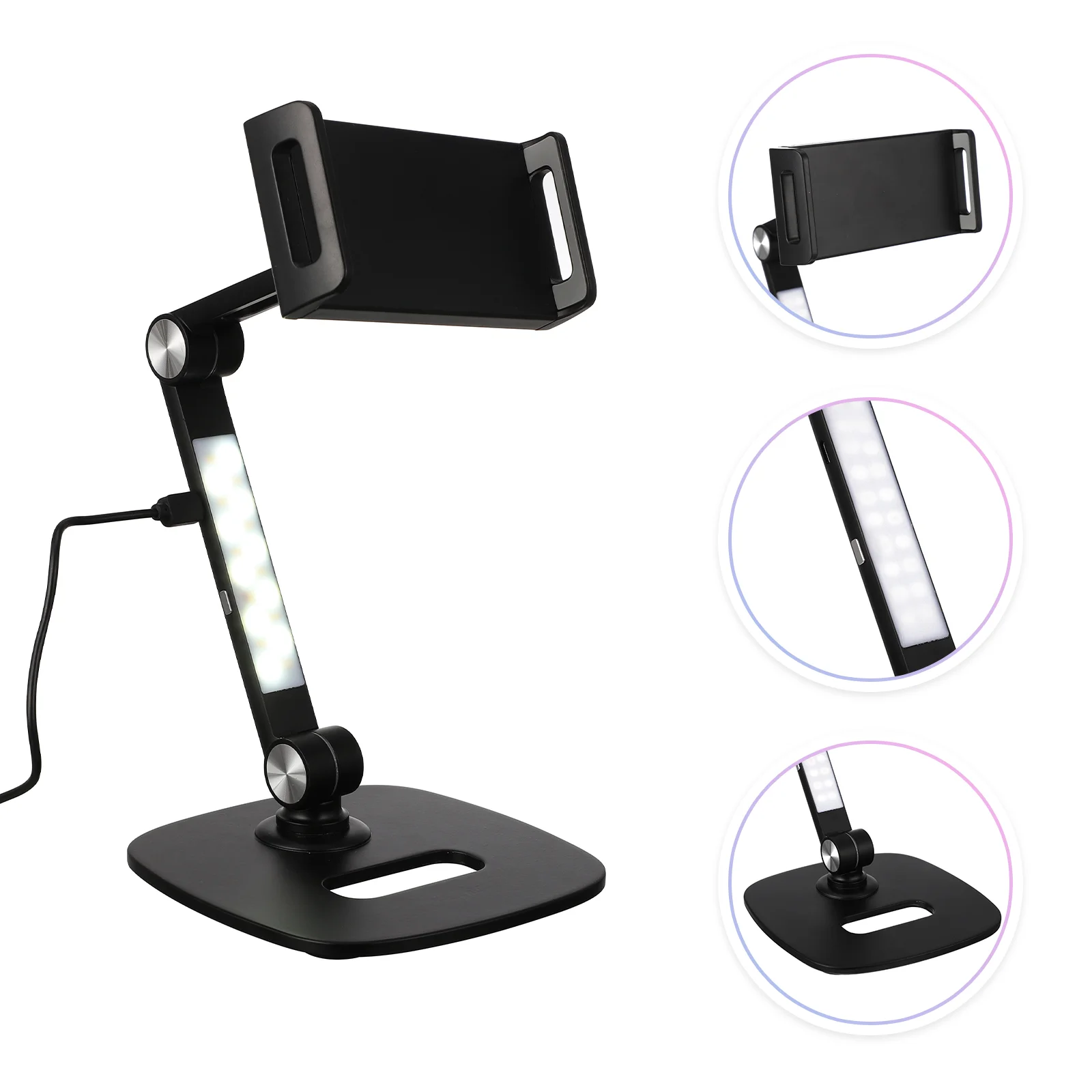 

1 Set Folding Computer Rack Adjustable Support Mobile Phone Stand Desktop Rack tablet holder phone storage rack