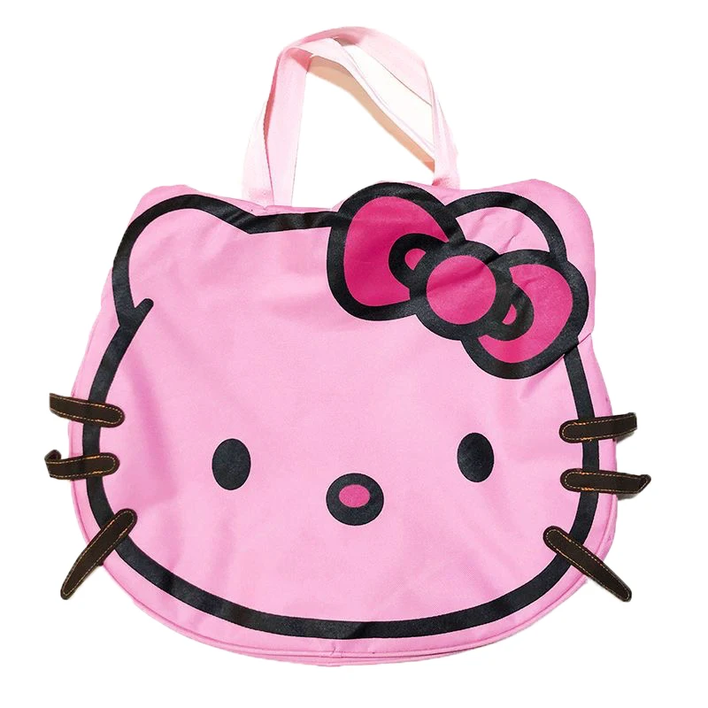 New Hello Kitty Oxford Bag Anime Portable Y2k Shoulder Bag Japanese Light Large Capacity Shopping Bag Girls Travel Gym Bag