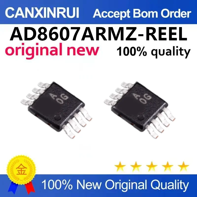 (5pcs-100pcs)Brand new original AD8607ARMZ-REEL AD8607 precision operational amplifier package MSOP-8