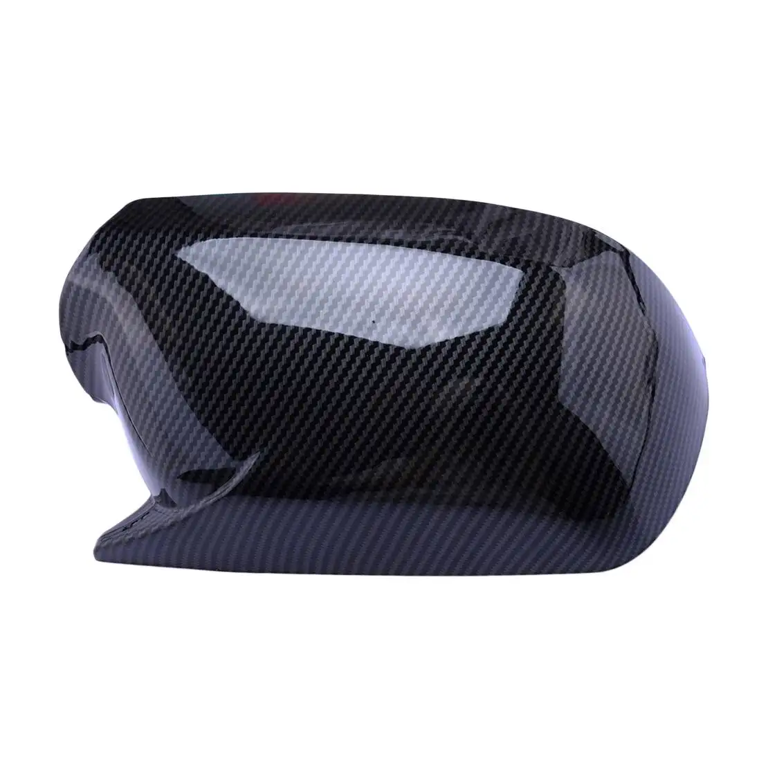 1 Pair OX Horn Side Rear-view Mirror View Horn Covers Caps Trims Fit for Mazda 3 6 2003 2004 2005-2008 Carbon Fiber Grain ABS