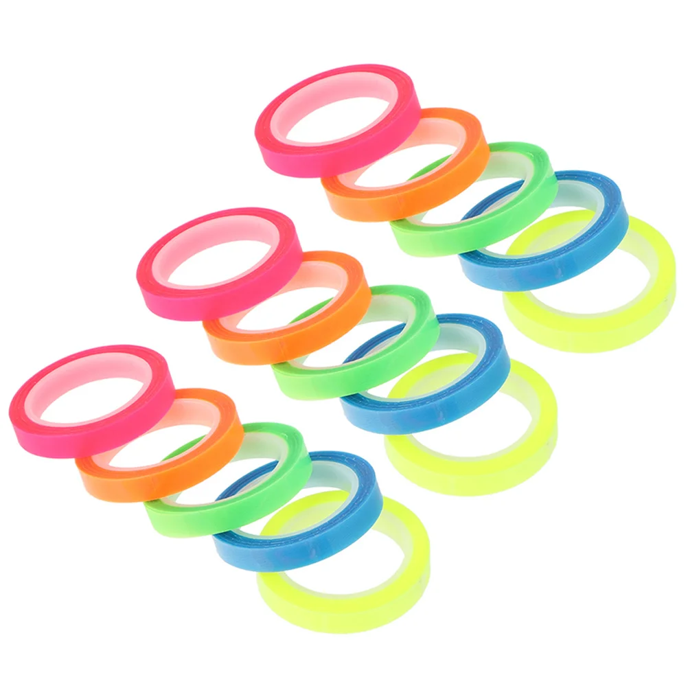 15 Rolls Waterproof Index Sticker Multi-color Tape Book Highlighter Tabs Strips Reading Page Marker The Pet