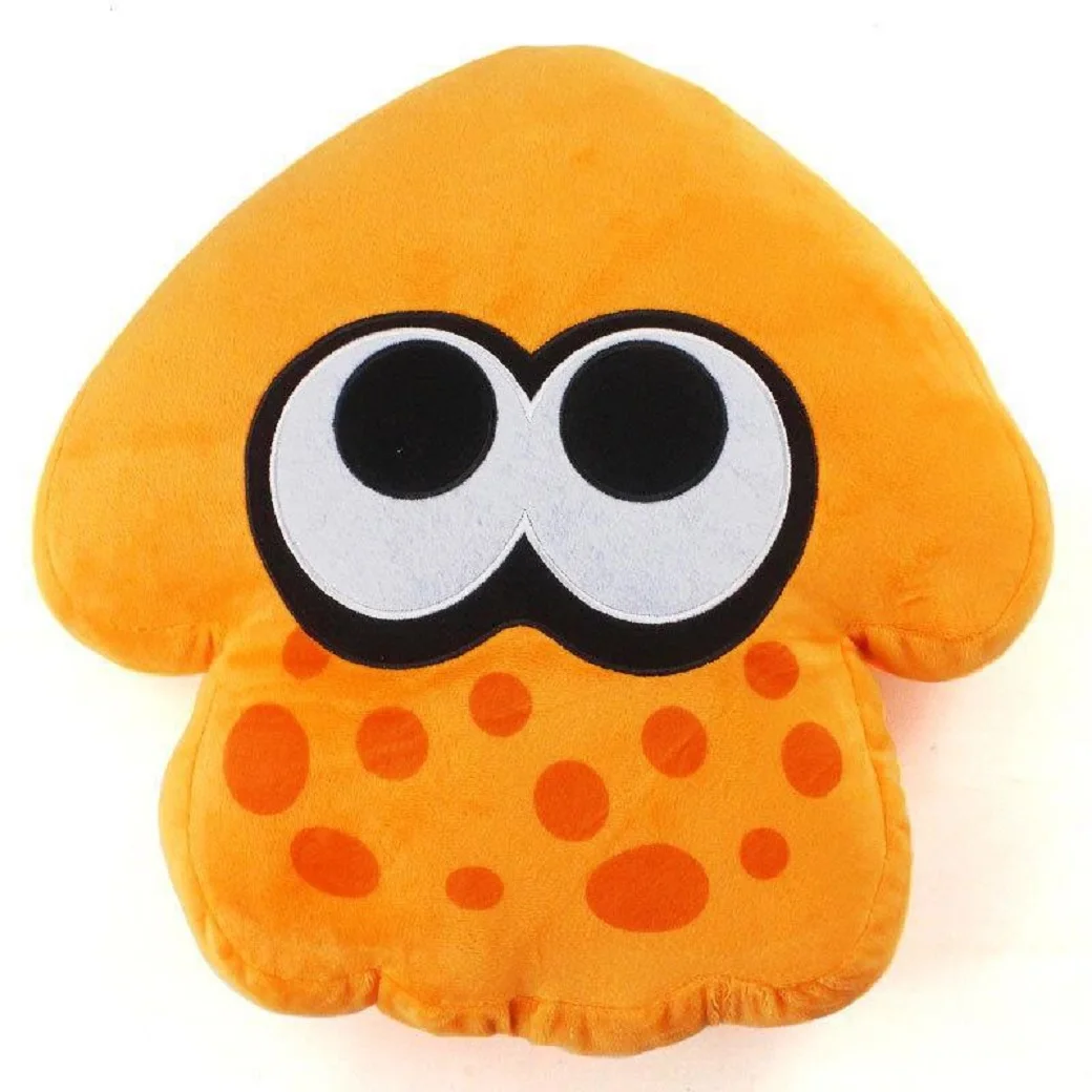 33Cm Oranje Groen Splatoon Vermoeden Anime Kawaii Dier Pollow Kussen Pluche Peluche Soft Gevulde Cartoon Speelgoed Poppen Kids gift