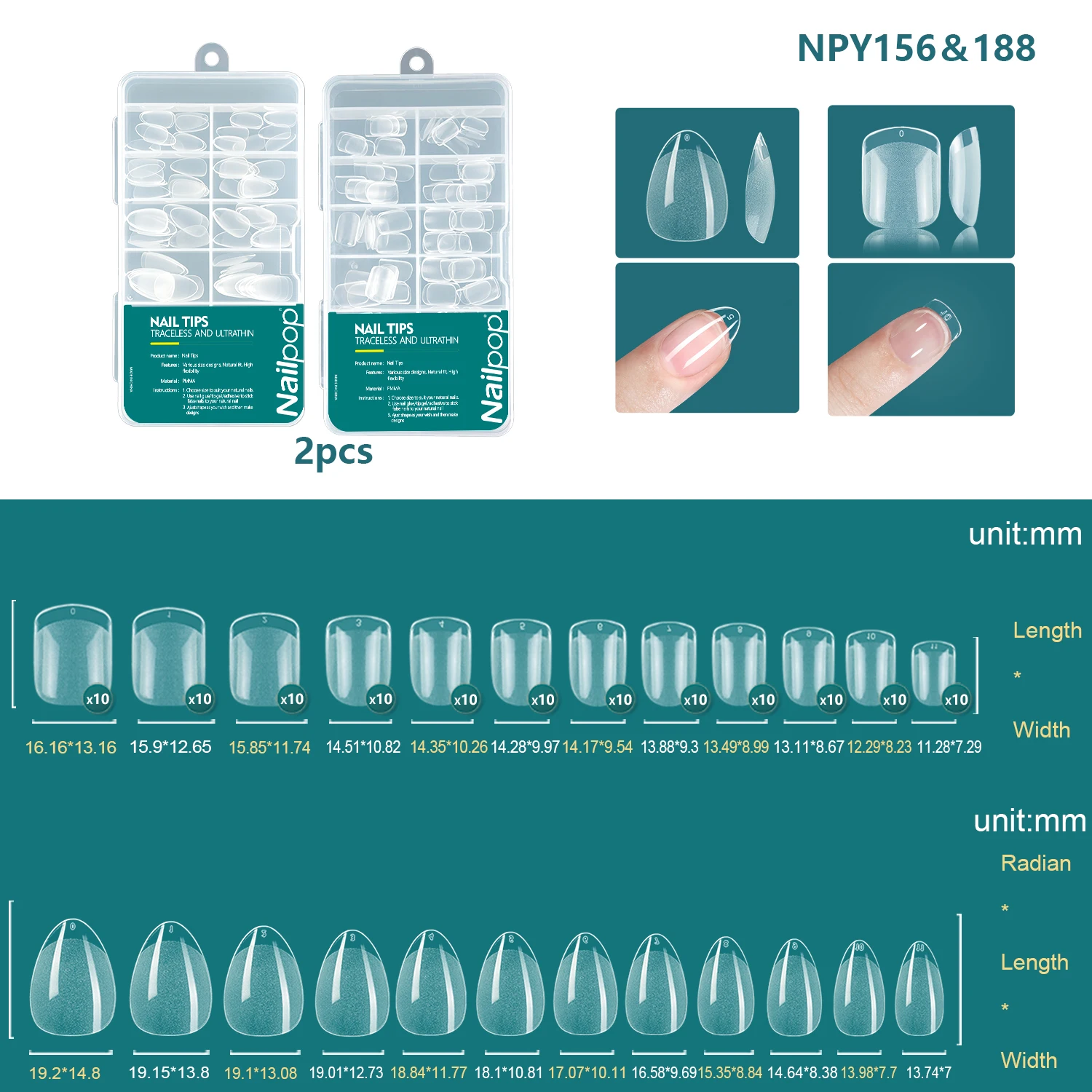 NPY-156-188-2pcs