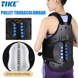 TIKE TLSO Thoracic Full Back Brace, Treat Kyphosis Osteoporosis Compression Fractures, Upper Spine Injuries, Pre or Post Surgery