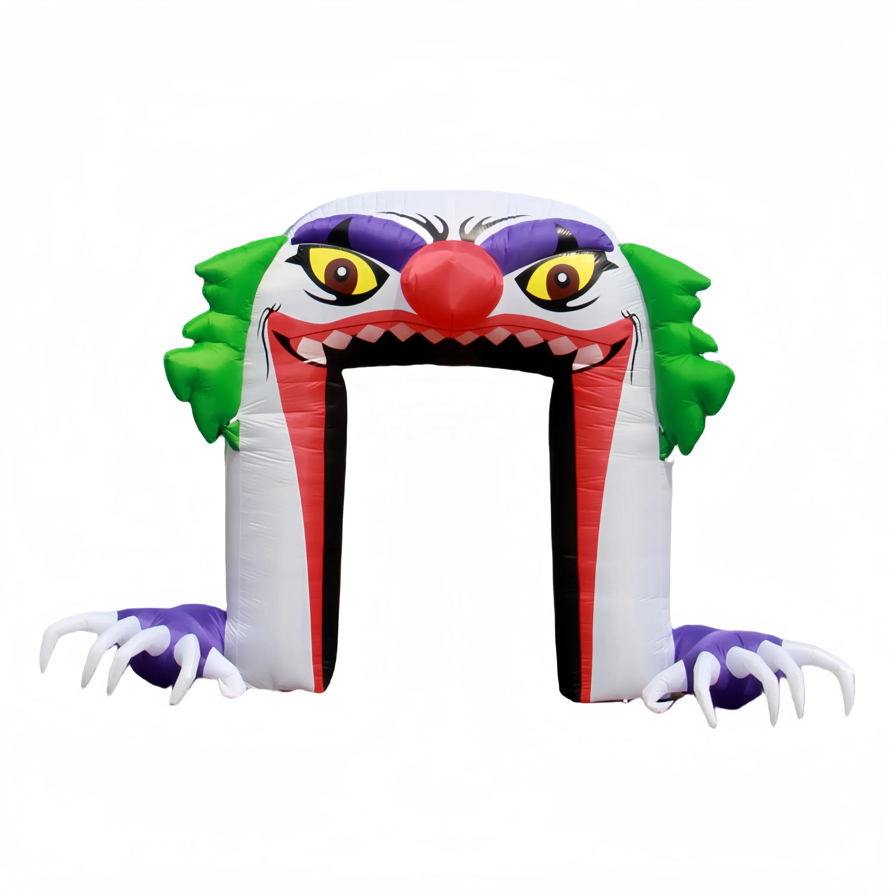 10Ft Waterproof Halloween Inflatable Arch with Light Emitting Diode  Custom Size Clown Ornament Outdoor Party Wholesale