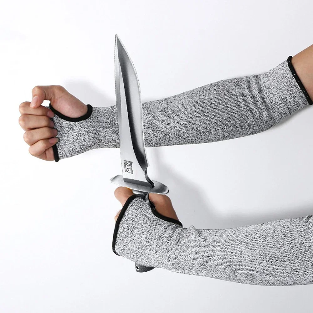 Level 5 Safety Sleeves Anti Cut Arm Puncture Gloves Cutting Resistant Bracers Protector Household Breathable Arm Guard Gloves