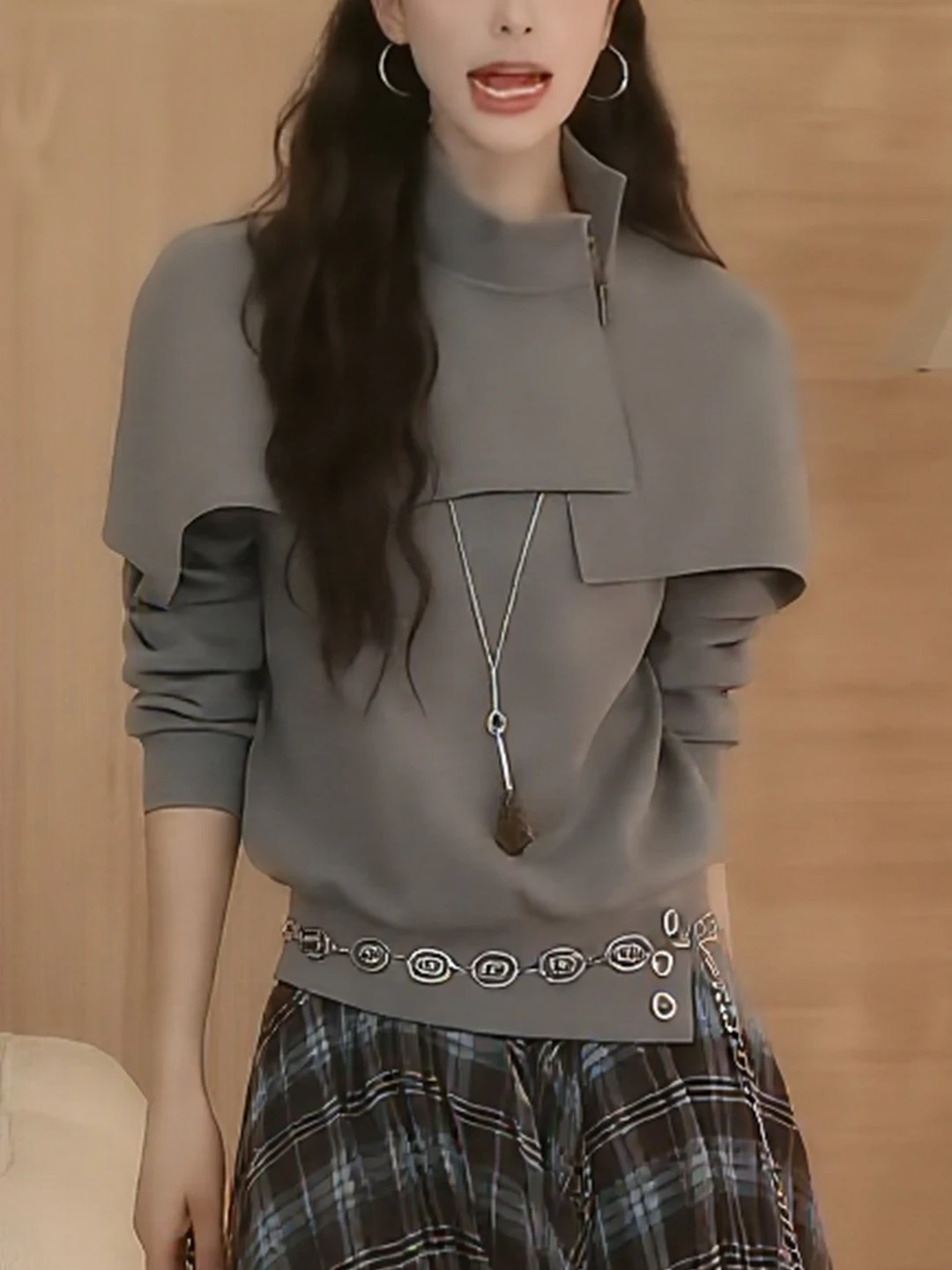 

Женская толстовка Ele Casual на молнии с дизайном f-Cape, премиум-класса, комфортная, дышащая, осенне-зимняя новинка