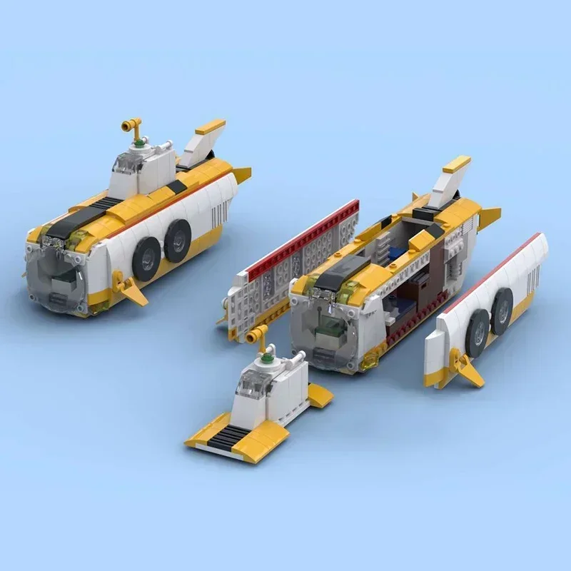 

Military Ship Model Moc Building Bricks Underwater Travel Submarine Technology Blocks Gifts Christmas Toys DIY Sets Assembly
