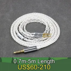 8 Core 99% 7n Pure Silver Palladium Earphone Cable For Hifiman Sundara Ananda HE1000se v2 HE6se he400se Arya He-35x LN008390