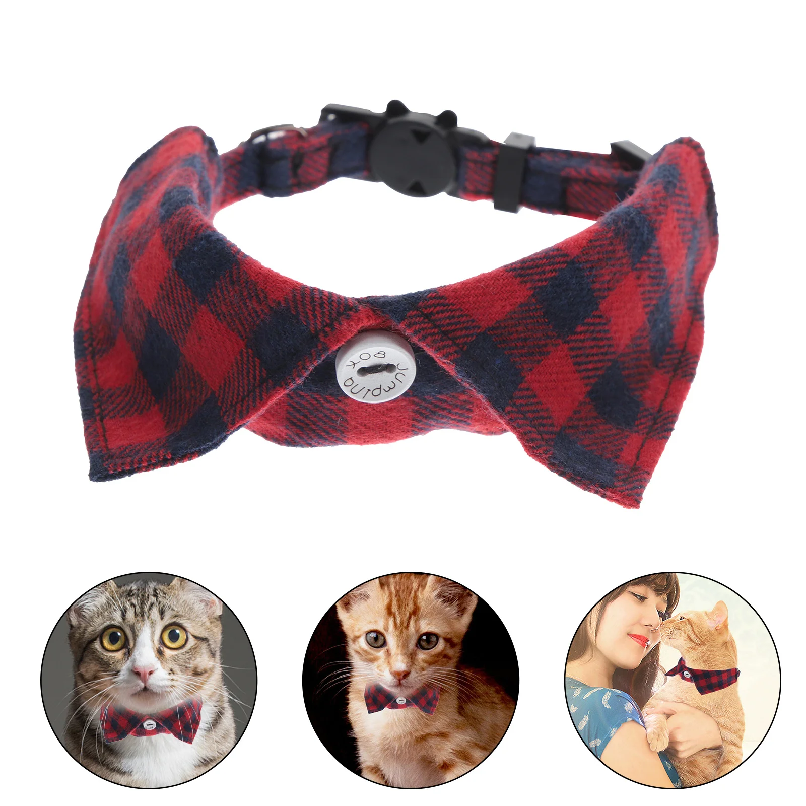 

1pcs Cat Collar Adjustable Safety Breakaway Pet Collar For Cats Kitten Bell Design Decorative Collars Small Large Pet Supplies