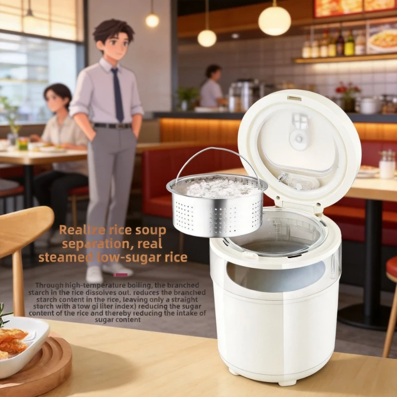 2L 2L Low Sugar Rice Cooker Glass Inner Liner Multifunctional Intelligent Fully Automatic Rice Soup Separation - Aliexpress Deal