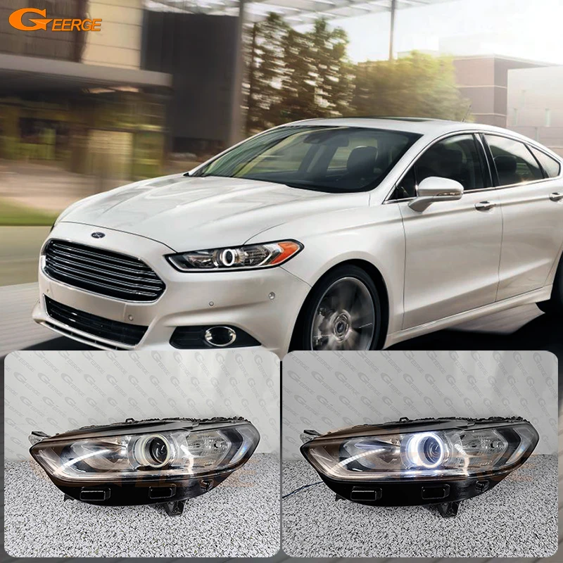 For Ford Mondeo Mk5 V Fusion 2013 2014 2015 2016 Day Light Ultra Bright COB Led Angel Eyes Kit Halo Rings