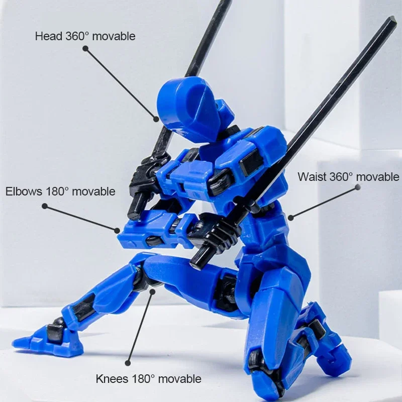 13 Jointed Movable Action Figures Shapeshift Robot 3D Printed Mannequin Character Assemble Toys Parent-children Game Kids Gifts