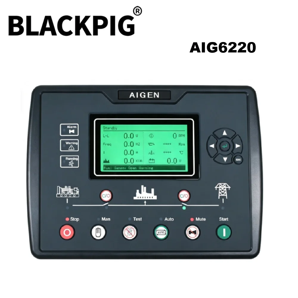 LIXiSE AIG6220 AIG6210 Generator Controller Panel AMF Auto Start Control Module With USB Interface Circuit Board Genset Parts