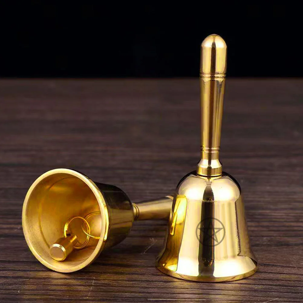 Mini Altar Bell Supplies for Witch Craft Hand Multifunction The Tarot Handheld Brass Bells Kits Vintage Decor