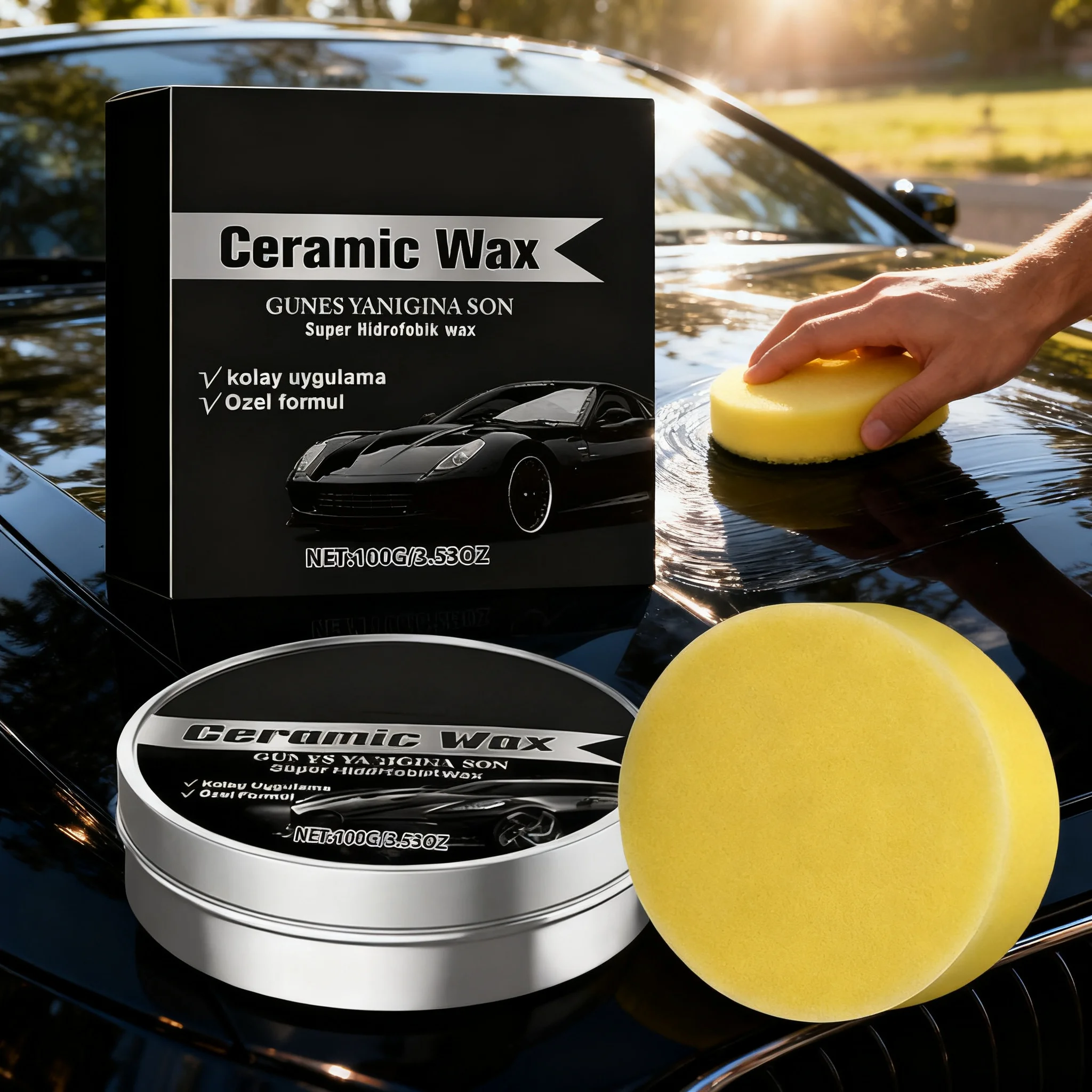 Car Protection Polishing Wax Waterproof Dust-Proof Protective Professional Car Polish Nanos Coatings Car Refurbishment 100g