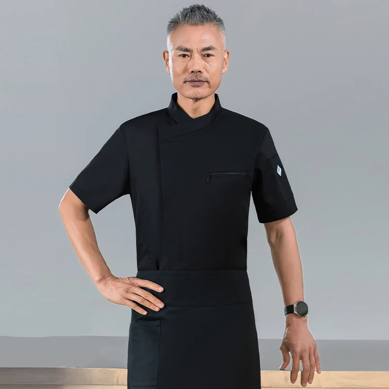 Pizza Chef giacche ristorante manica corta camicia da cucina panetteria cucina cuoco uniforme Hotel Cater tuta sala da pranzo abbigliamento