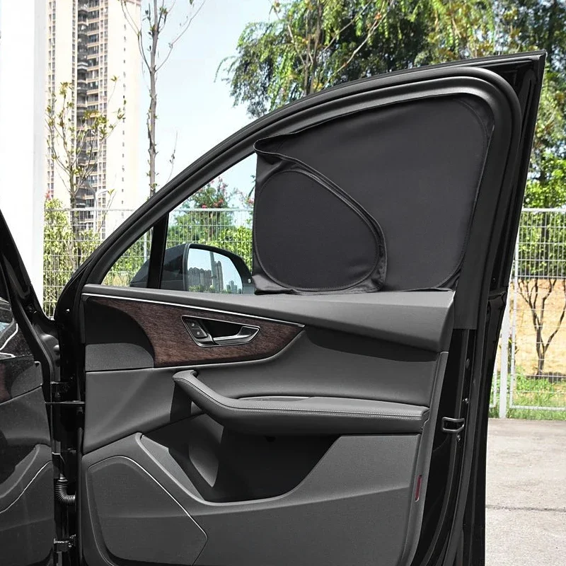 

Автомобильный черный оконный солнцезащитный козырек с защитой от УФ-лучей, теплоизоляция для AUDI Q7 4M 2016-настоящее время, автоматическая защитная крышка, аксессуары для интерьера