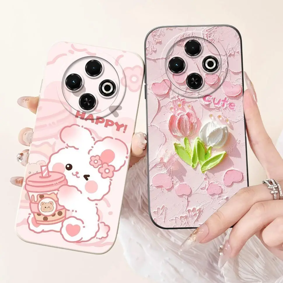 For Tecno Spark 30C Case kl5  kl5n Soft Silicone Lovely Panda Cover For Tecno Spark 30 30C 30 Pro Spark30C Phone Cases Coque