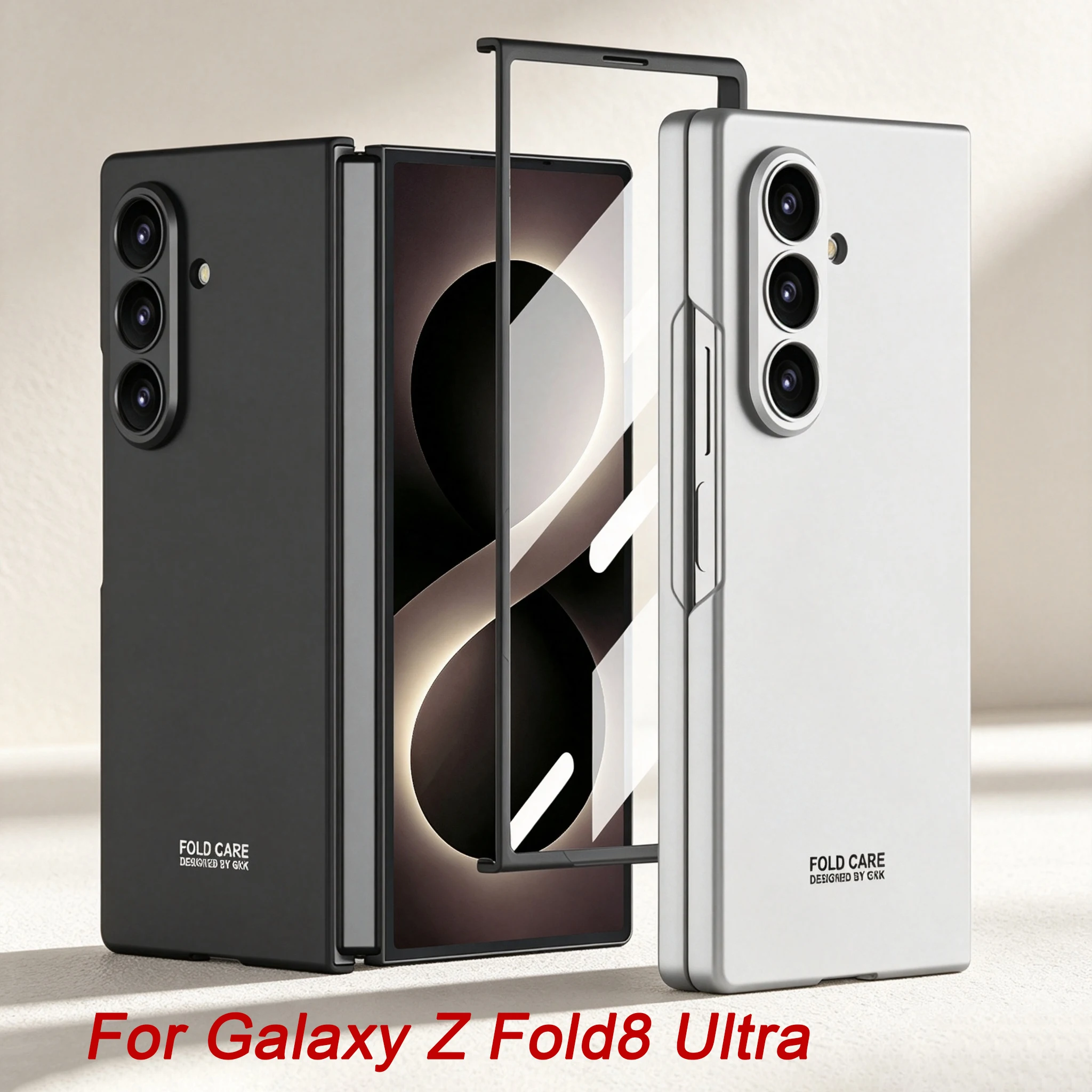 Ultra-thin Anti-scratch Matte Case For Samsung Galaxy Z Fold 8 Ultra Outer Screen Glass Plastic Cover For Galaxy Z Fold7 Case