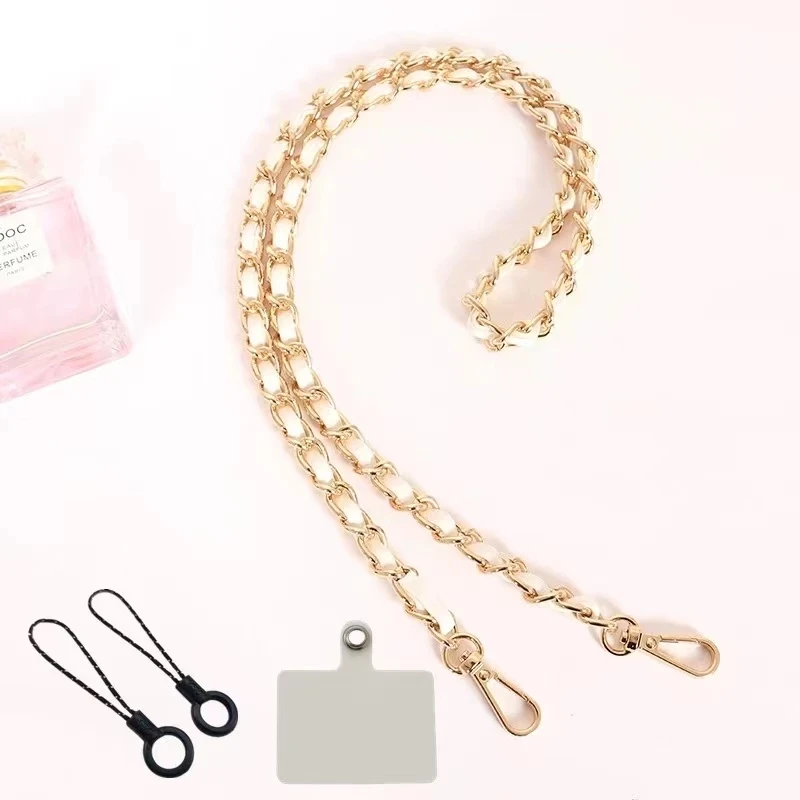 Phone Strap Anti-lost Lanyard Camera USB Holder Mobile Accessories Crossbody Necklace Cord Chain Black Color for Phone Case