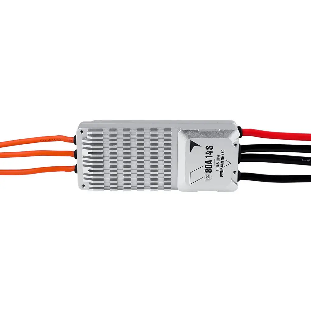 V80A 14S Brushless 6-14S 80A Metal Electric Speed Controller for Dr-one Multi-rotor Air-craft