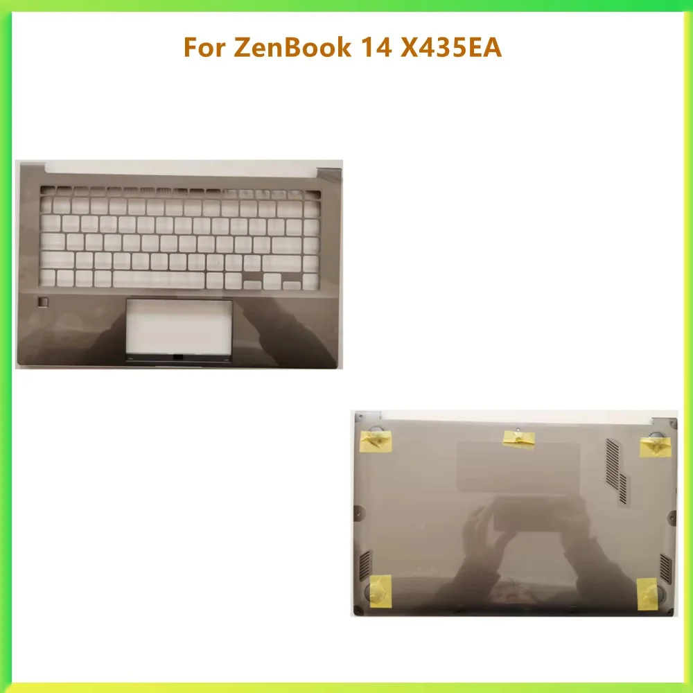 New Laptop Top Case Palmrest Upper Cover Bottom Carcass Housing Cover Case For ZenBook 14 X435EA shell