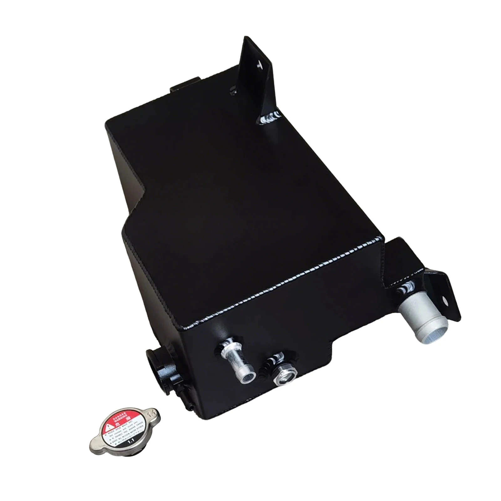 1 Pcs Aluminum Coolant Reservoir Metal Retrofit Auxiliary Water Tank (Black) For 1999-2006 Chevrolet Silverado 1500 15203949