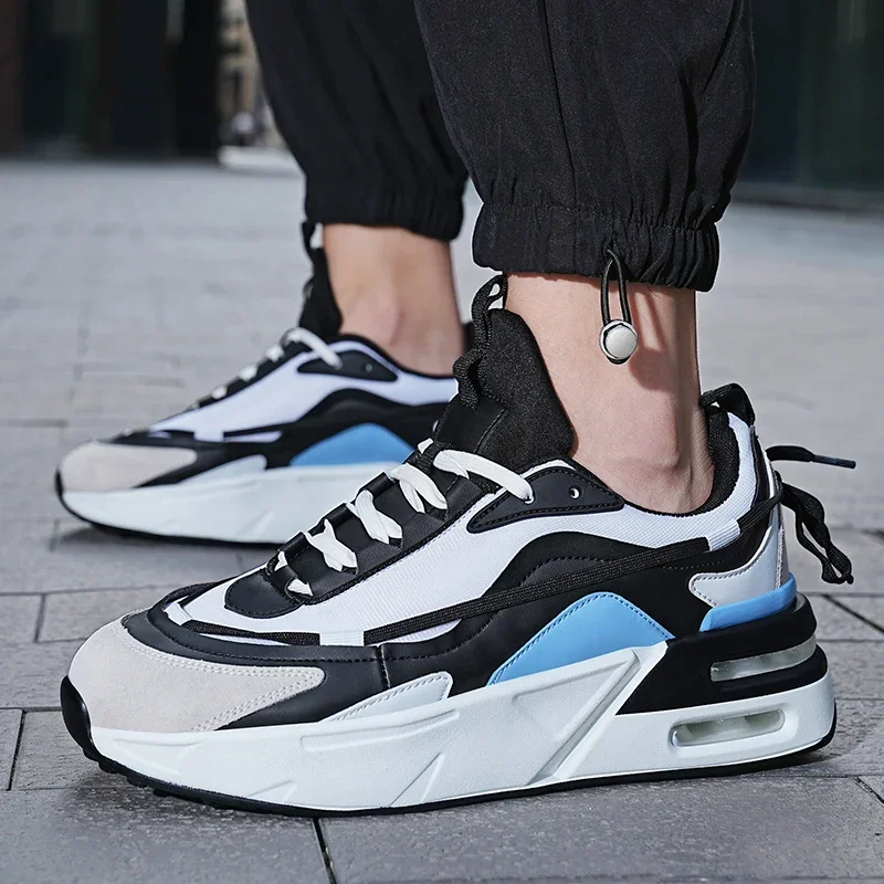 

Мужская обувь, повседневные кроссовки, нескользящие дышащие кроссовки с сеткой, теннисные уличные баскетбольные спортивные теннисные туфли, Zapatos De Hombre