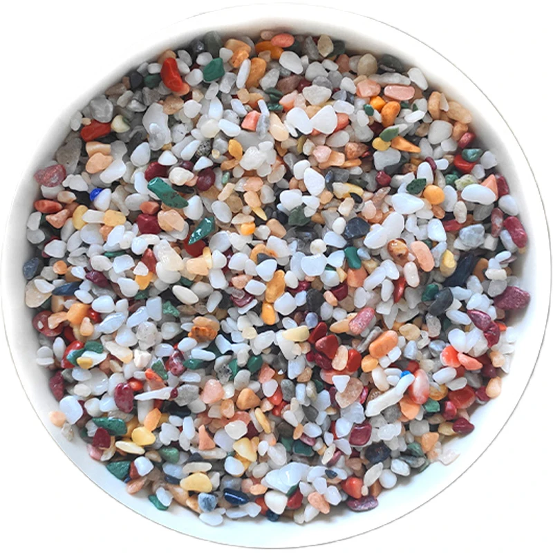 500g Fish Tank Decoration Gravel Potted Stone Natural Rainflower Stone Aquarium Scenery Small Stone Decorative Colored