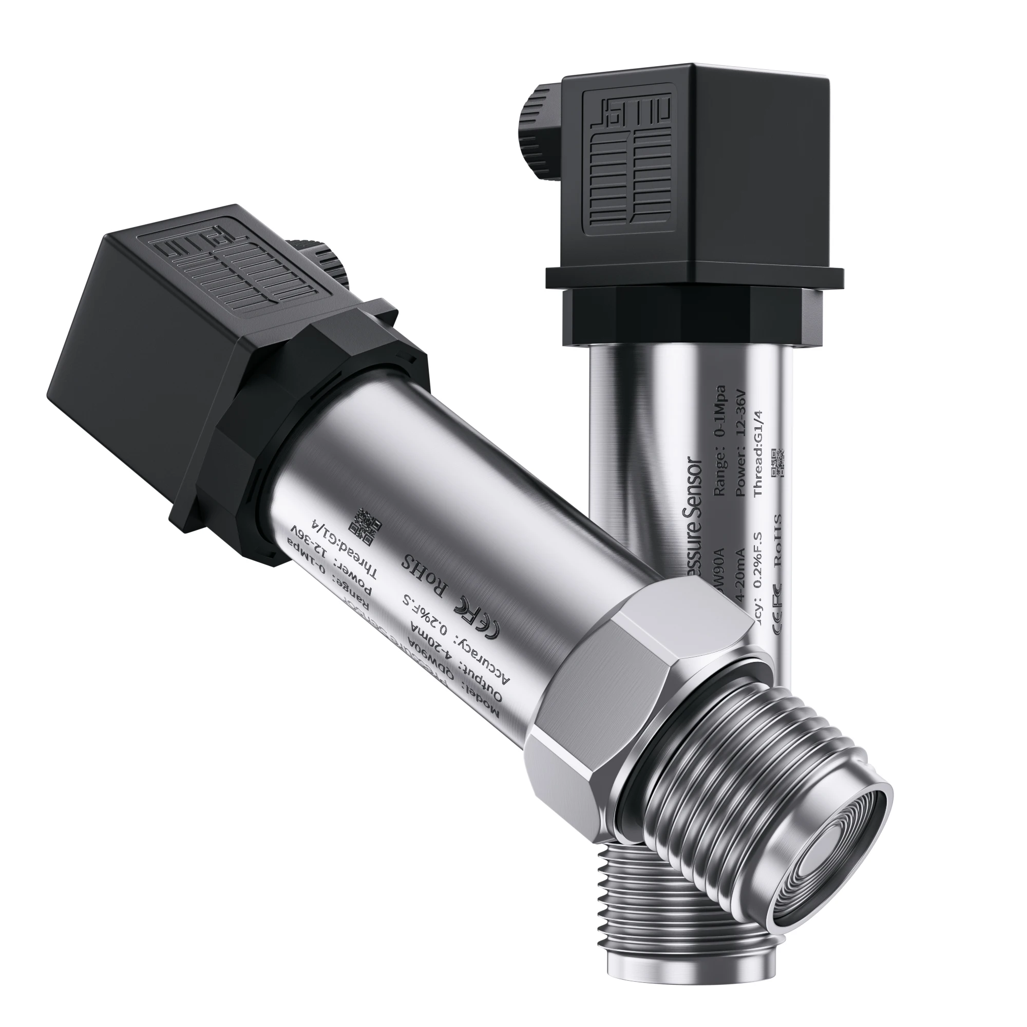 جهاز إرسال ضغط الفيلم المسطح 4-20mA 0-10V 0-5V RS485 محول ضغط المياه M20 * 1.5 G1/2 مستشعر الضغط #6