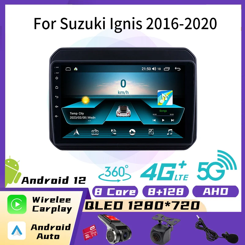 

2 Din Android Car Radio Stereo for Suzuki Ignis 2016-2020 Car Multimedia Player GPS Navigation System Head Unit Autoradio Audio