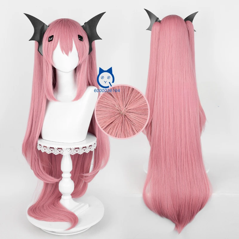 Serraph off The End Anime Cosplay Krul Tepes 90cm and 120cm Long Pink Heat Resistant Synthetic Wig for Comic Con Party Halloween