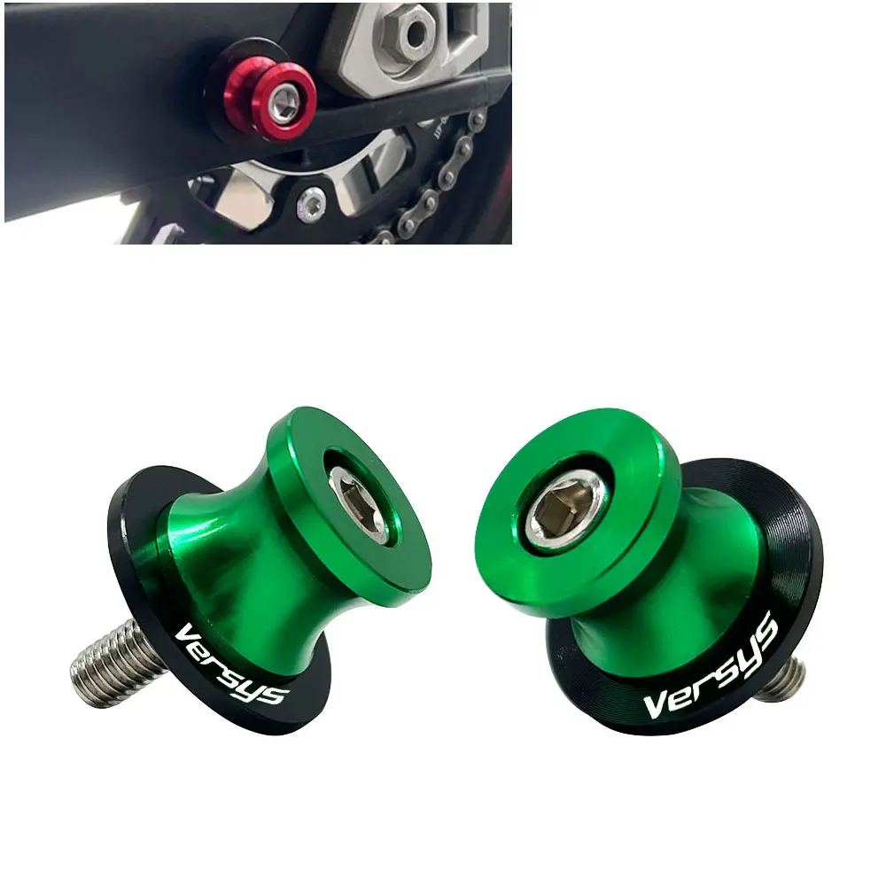 

New Fit For Kawasaki VERSYS650 1000 300 X300 2015-2023 Motorcycle Accessories 10MM Swingarm Spool Slider Stand Screws LOGO