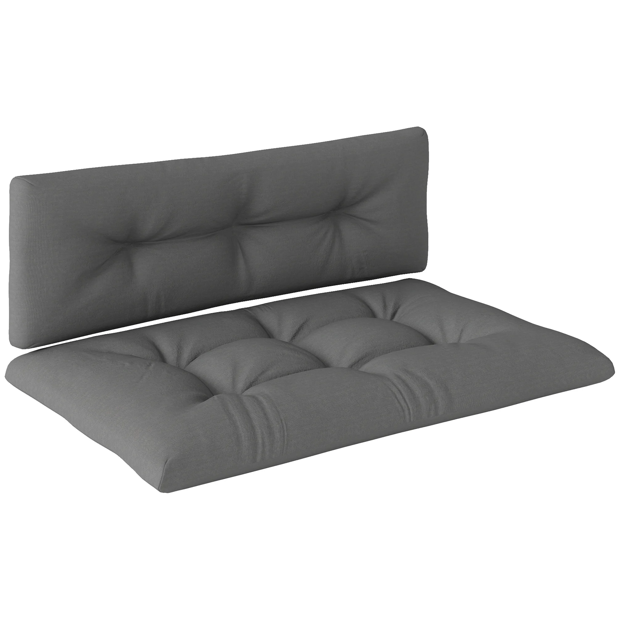 2-Seater Outdoor Tray Seat Cushion, Thick Replacement Tray Sofa Cushion