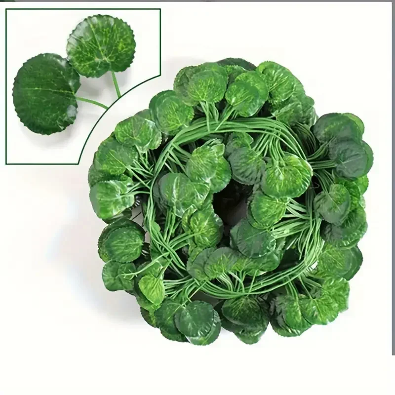 Künstliche Efeuranke, Ahornblätter, Hängegirlande, künstliche Pflanzen, grünes Blatt, Rattan für Weihnachten, Hochzeit, Party, Heimdekoration