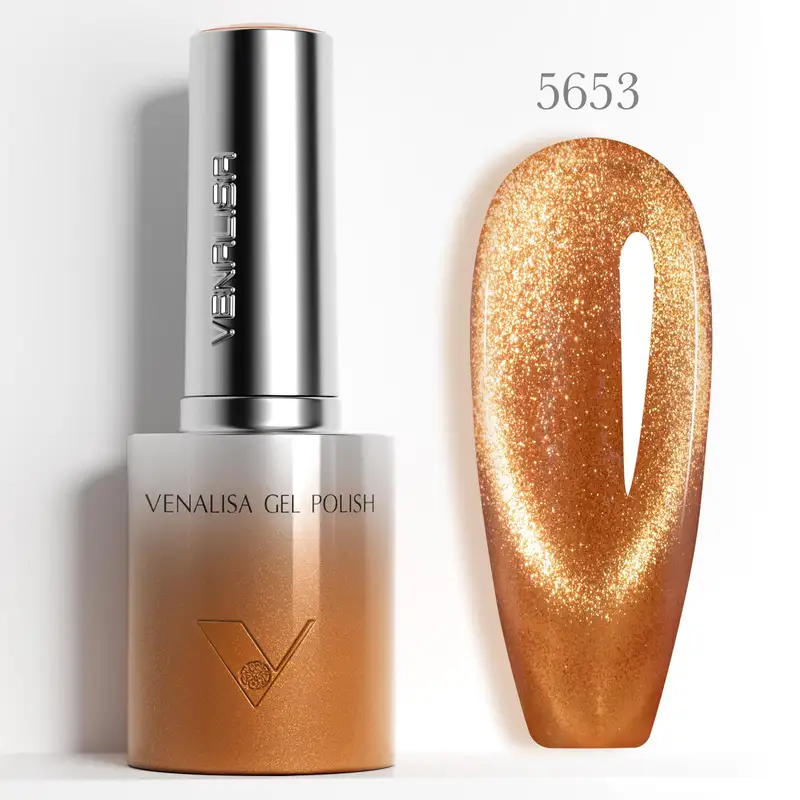 1pc Venalisa 10ml Nail Gel Polish Round Brush HEMA FREE TPO FREE Soak Off Sparkle Cat Eye Gel Lacquer Soft Texture Gel Varnish - Image 15